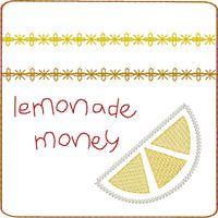 DBB Lemonade Money Zipper Pouch 4x4
