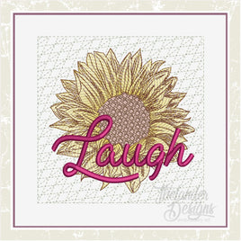 TD - Sunflower Laugh Quilt Block