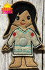 HL ITH Paperless Doll Indigenous Girl HL6184