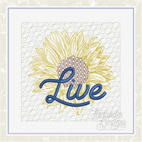 TD  - Sunflower Live Quilt Block
