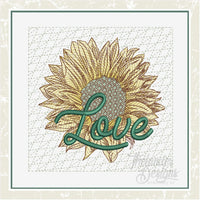 TD  - Sunflower Love Quilt Block