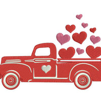 SD Vintage Truck with Hearts