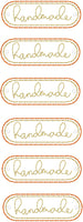 DBB Handmade Label Mini Patch Embroidery Design