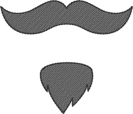 DBB Monopoly Man Mustache 4x4 Embroidery Design