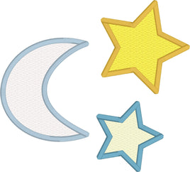 DBB Moon and Stars Applique Shapes for 4x4