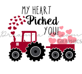 DADG My heart picked your Valentines Saying - Sublimation PNG