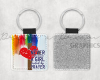DADG Never underestimate a girl fueled by Prayer - Sublimation PNG