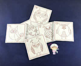 GRED Owl Coloring Pages 2 Sizes