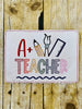EDJ A+ Teacher Sketch Mug Rug & Coaster Set