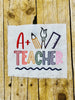 EDJ A+ Teacher Sketch Embroidery Design 4 SIZES