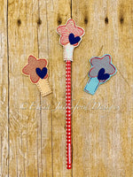 EJD Star and Heart Pencil Toppers