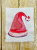EJD Christmas Watercolor Santa Hat