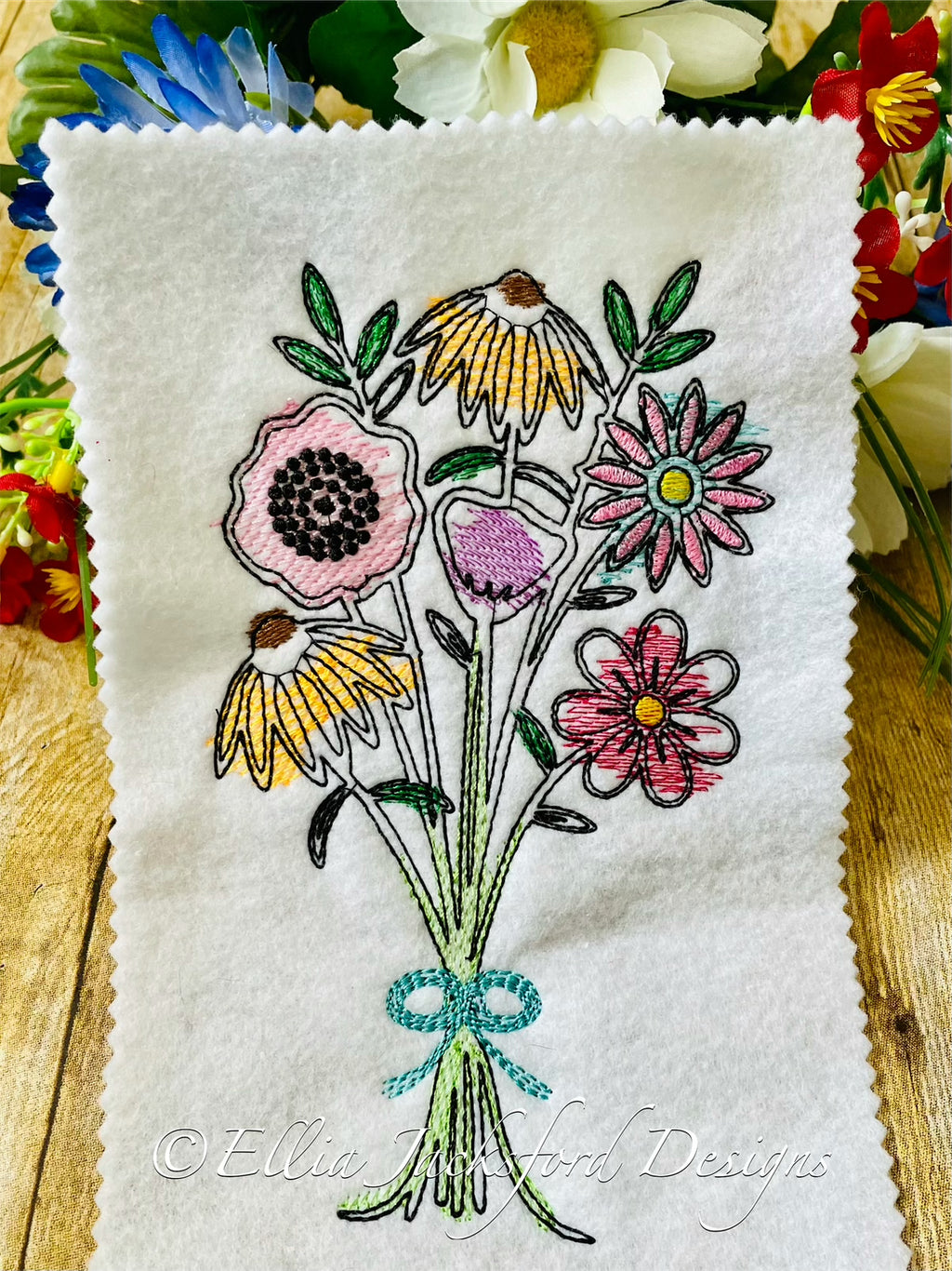 EJD Watercolor Wildflower Bouquet