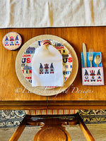 EJD USA Gnomes Silverware holder and Coaster