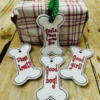 EJD ITH Dog Bone Gift Tag or Ornament
