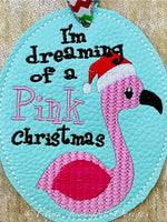 EJD Pink Christmas Ornament