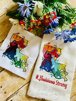 EDJ Watercolor Louisiana Embroidery Design SET