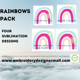 EDM RAINBOWS PACK- Sublimation Design Files