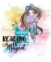 DADG Reading is Magical  - Sublimation PNG