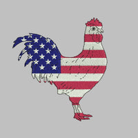 SD USA Flag Rooster