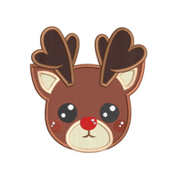 DDT Christmas Baby Reindeer Applique