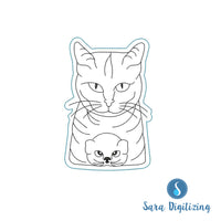 SD  Cat & Kitty keyfob and feltie