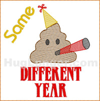 HL Same Poop Different Year TP HL2455 embroidery file