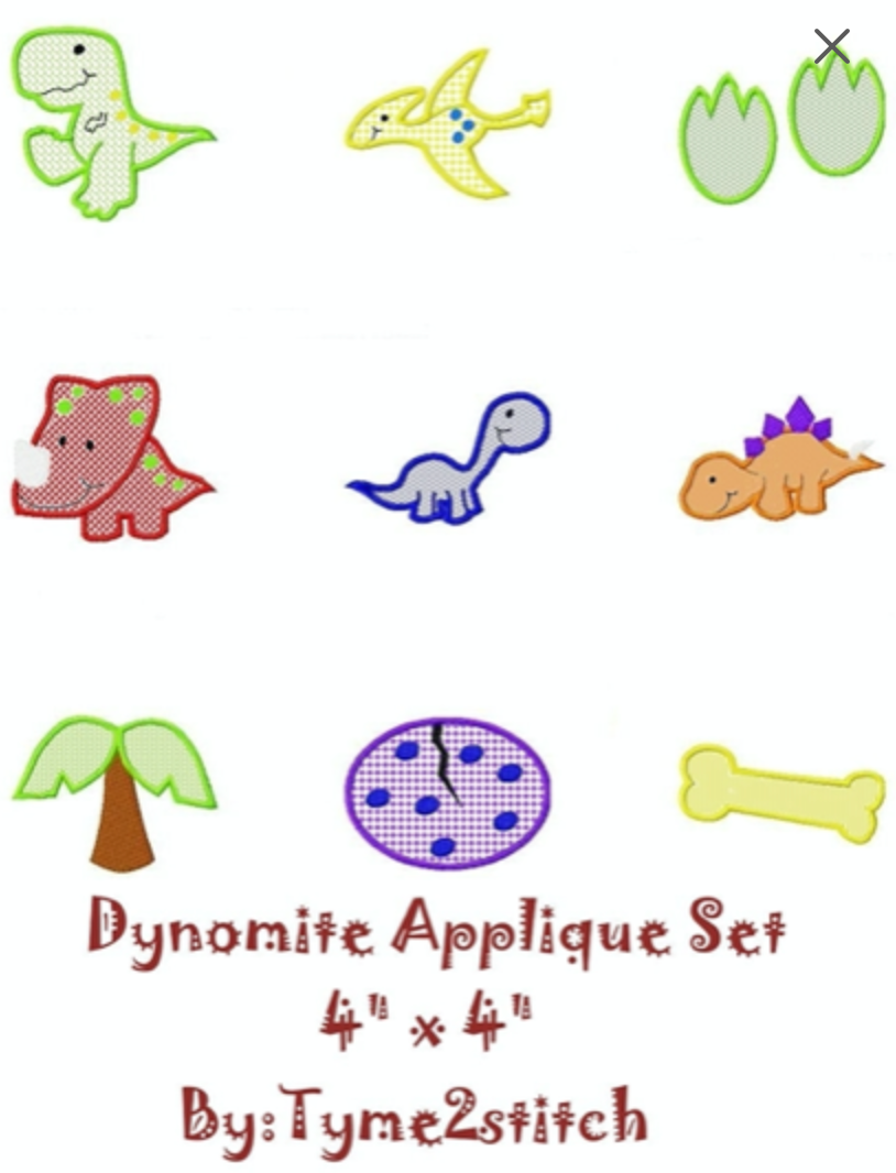 TIS Dynomite applique set