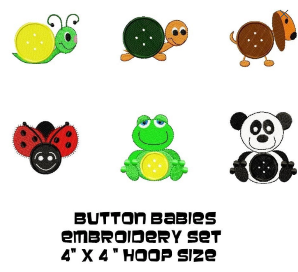 TIS Button babies embroidery  set