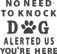 HL Dog Alerted Us HL2317 embroidery files