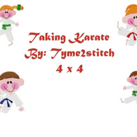 TIS Taking Karate Embroidery Set