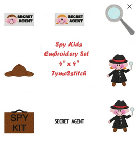 TIS Secret Agent Spy Kids Embroidery Set