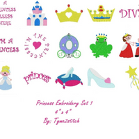 TIS Princess embroidery Set 1