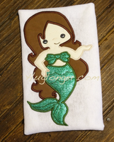 HL Mermaid Applique embroidery file