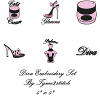 TIS Diva Embroidery Design Set