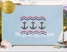 HL Faux Smocked Anchors HL2492 embroidery files