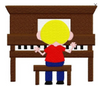 TIS Olivers piano recital stick kid embroidery design