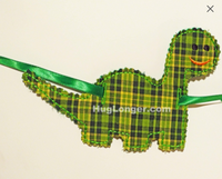 HL ITH Dinosaur Banner embroidery file HL1017 party banner