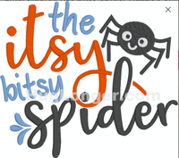 HL Embroidered Itsy Bitsy Spider HL2206 embroidery file