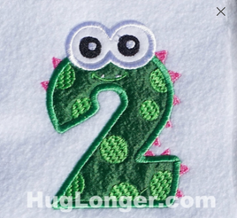 HL Applique Monster Two embroidery file HL1075