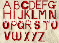 HL Tribal Font (Uppercase) BX files HL2223 embroidery files