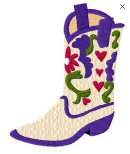 TIS New cowgirl boot 1 embroidery design