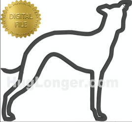 HL Applique Greyhound HL2513 embroidery files