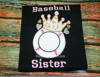 HL Applique Baseball Crown Embroidery File HL1009