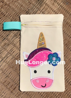 HL ITH Unicorn Zippered Bag HL2210 embroidery file