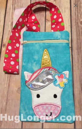 HL ITH Unicorn Zippered Bag HL2210 embroidery file