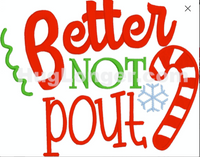 HL Better Not Pout HL2399 embroidery file