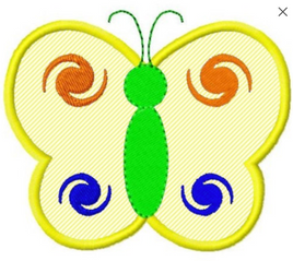 TIS Butterfly applique 1