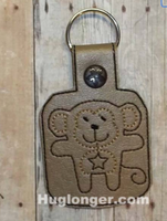 HL In The Hoop Monkey Key Fob embroidery pattern