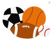 TIS sports ball embroidery